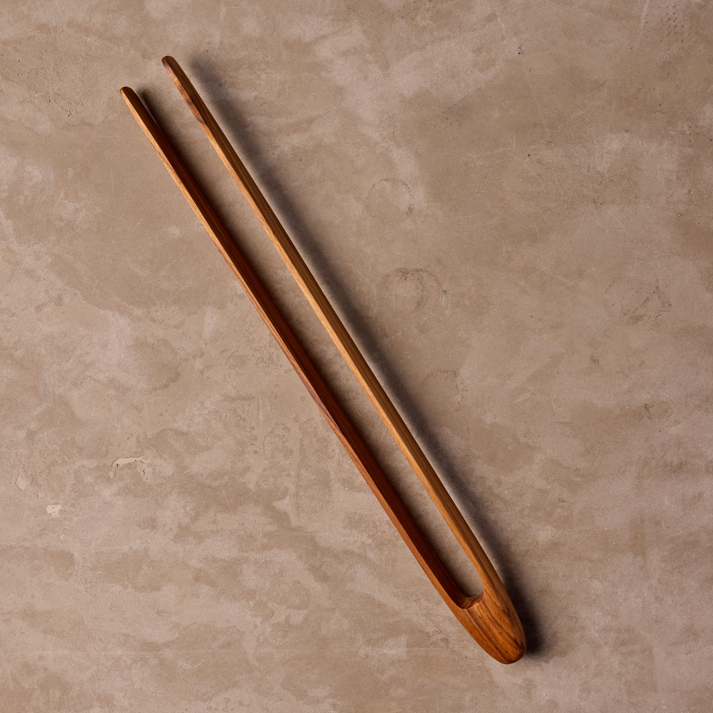 Long Teak Tongs