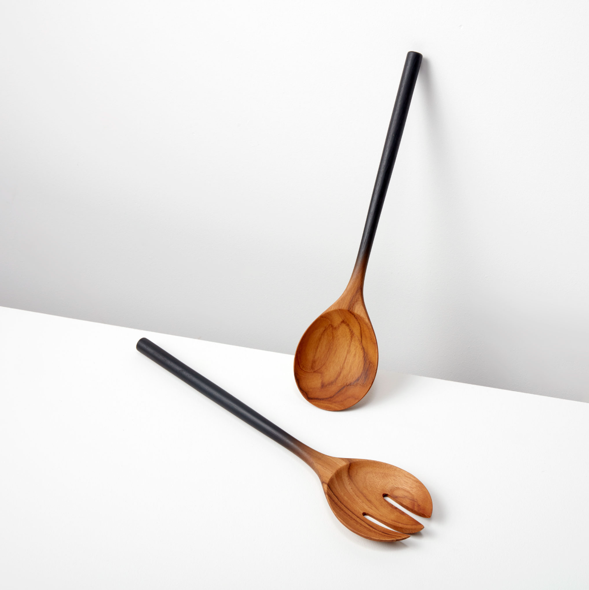 Teak Black Ombre Serving Set