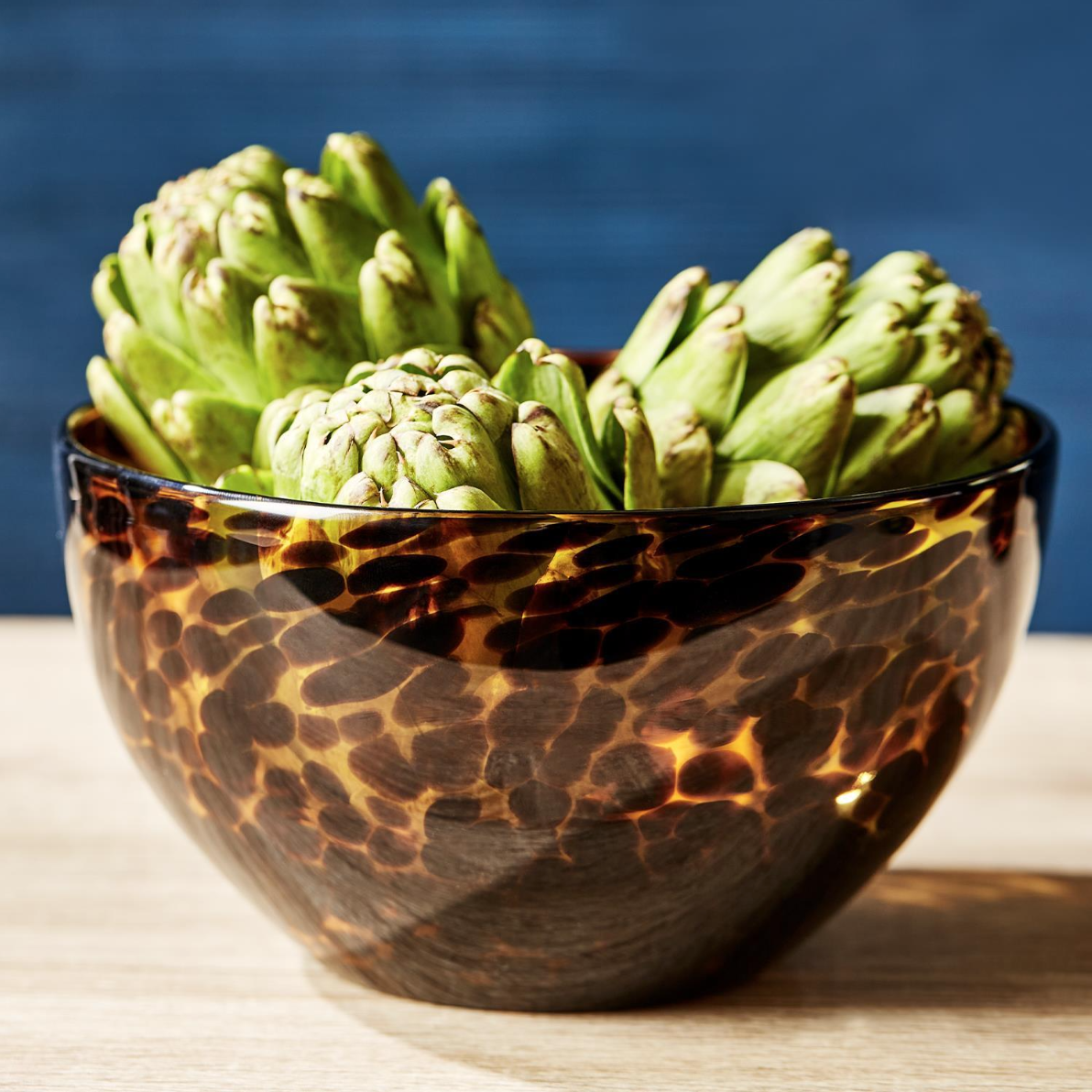 Tortoise Print Serving Bowl