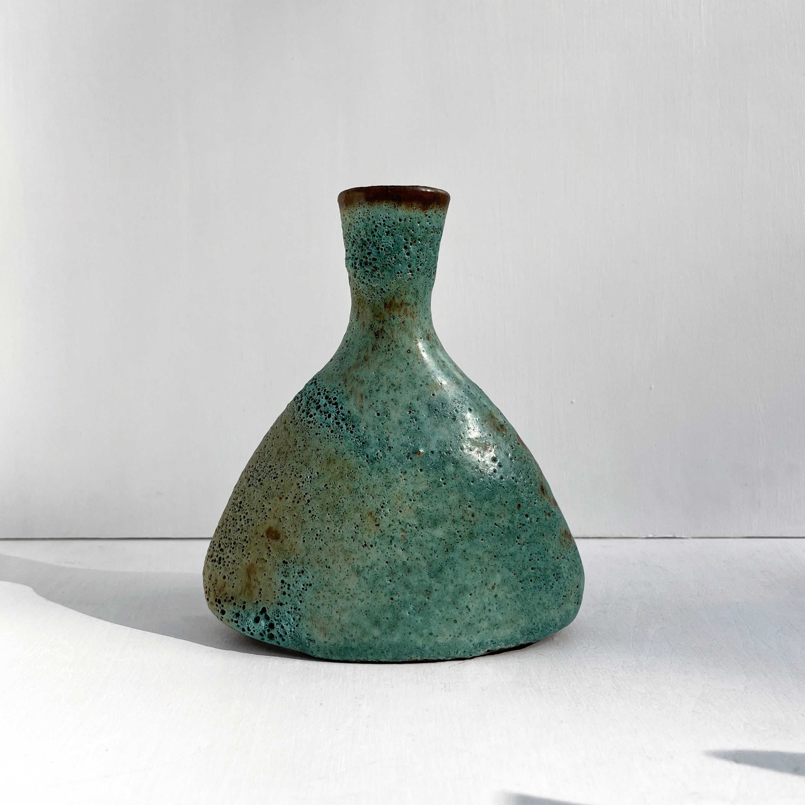 Turquoise Triangle Vase