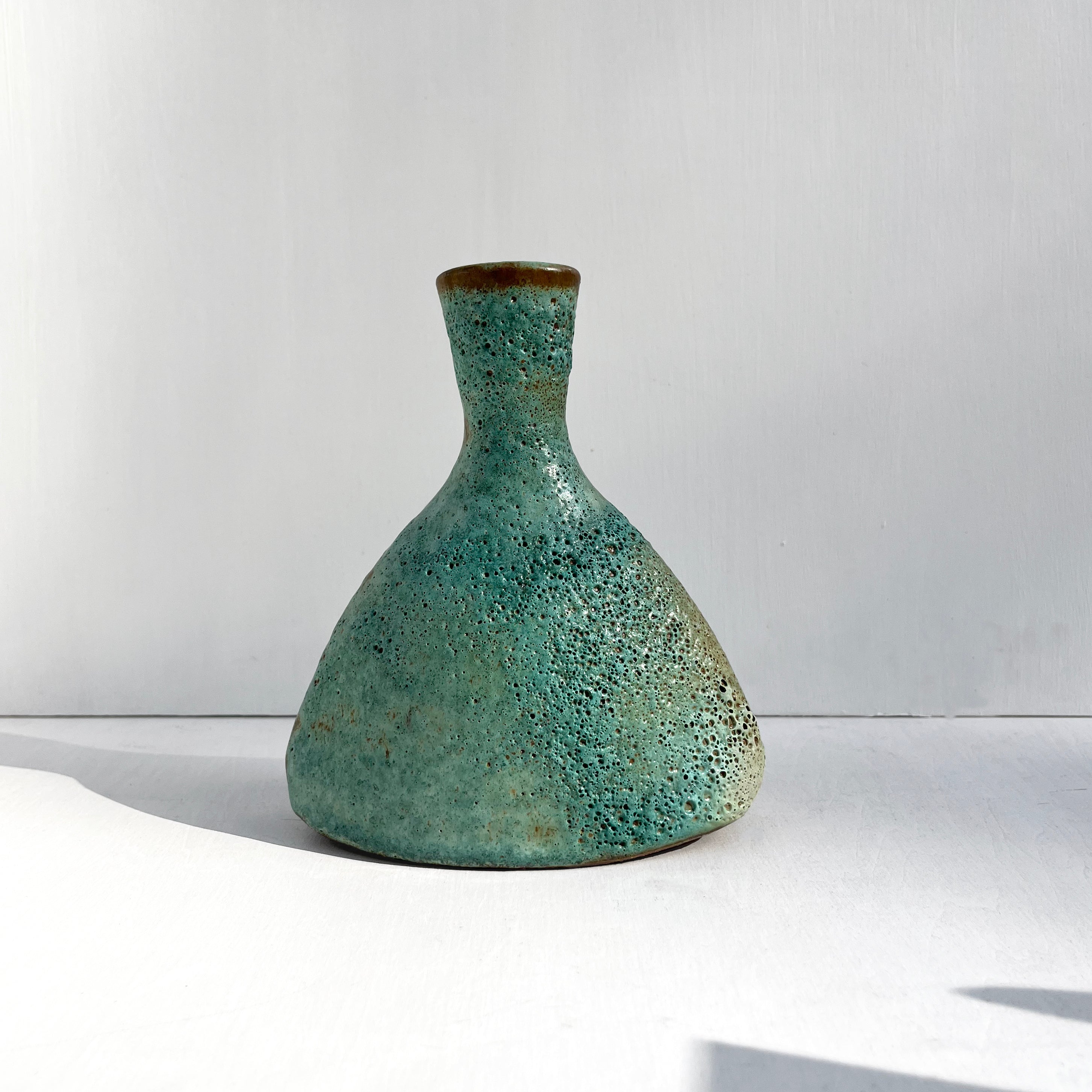 Turquoise Triangle Vase