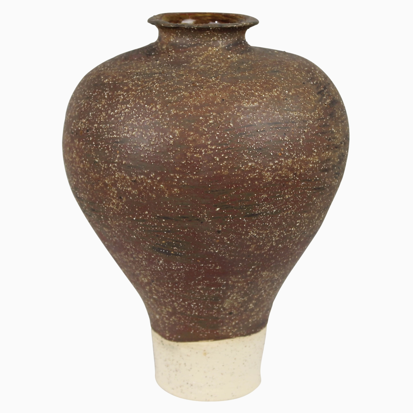 Umbria Narrow Bottom Ceramic Vase, Brown