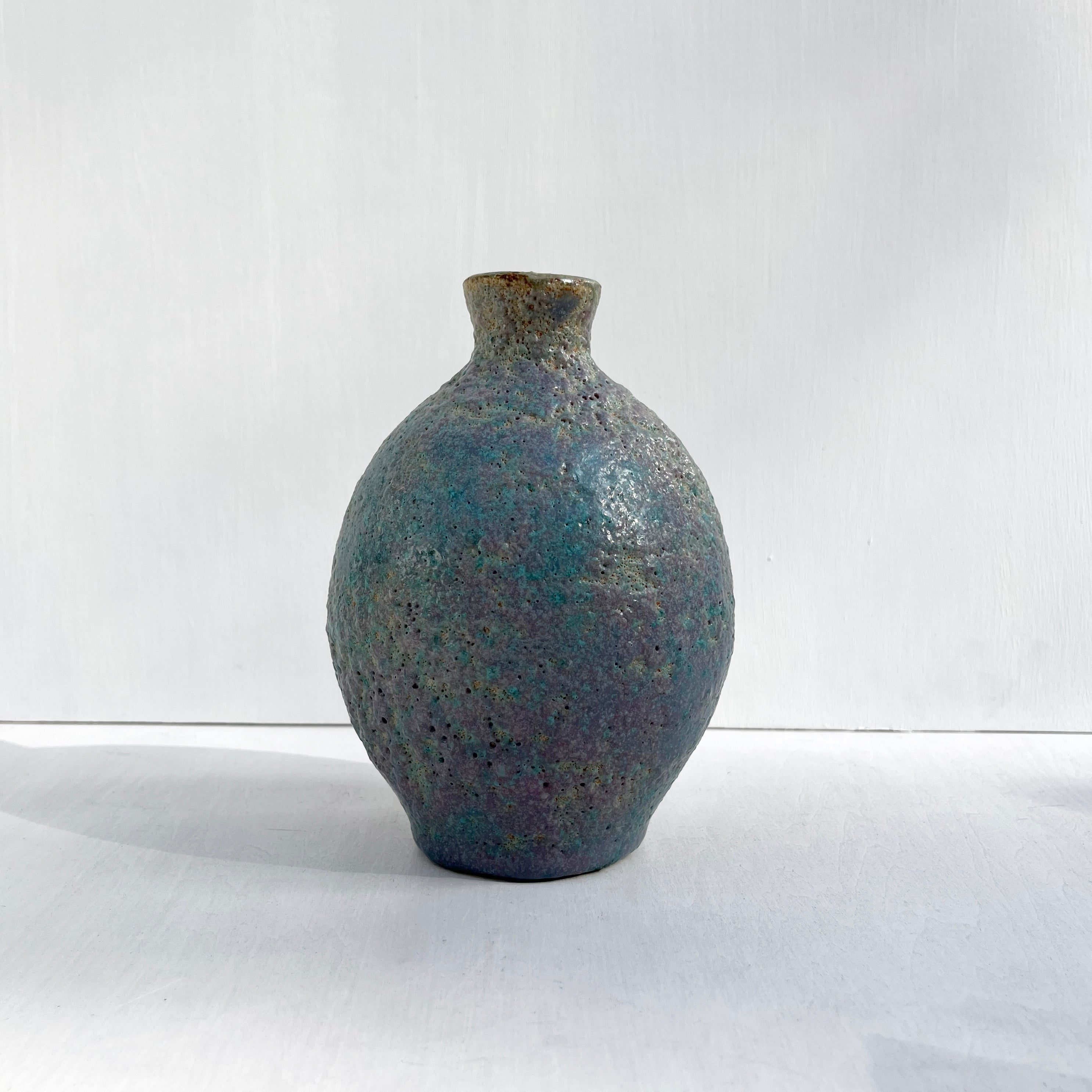 Purple Frosted Vase