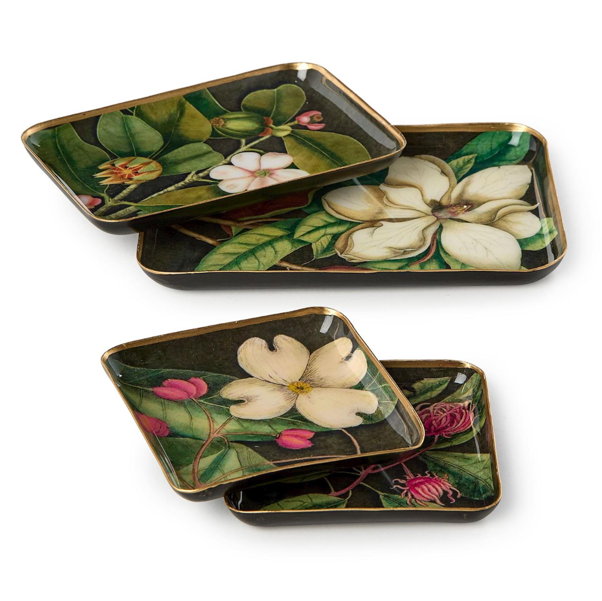 Floral Metal Tray