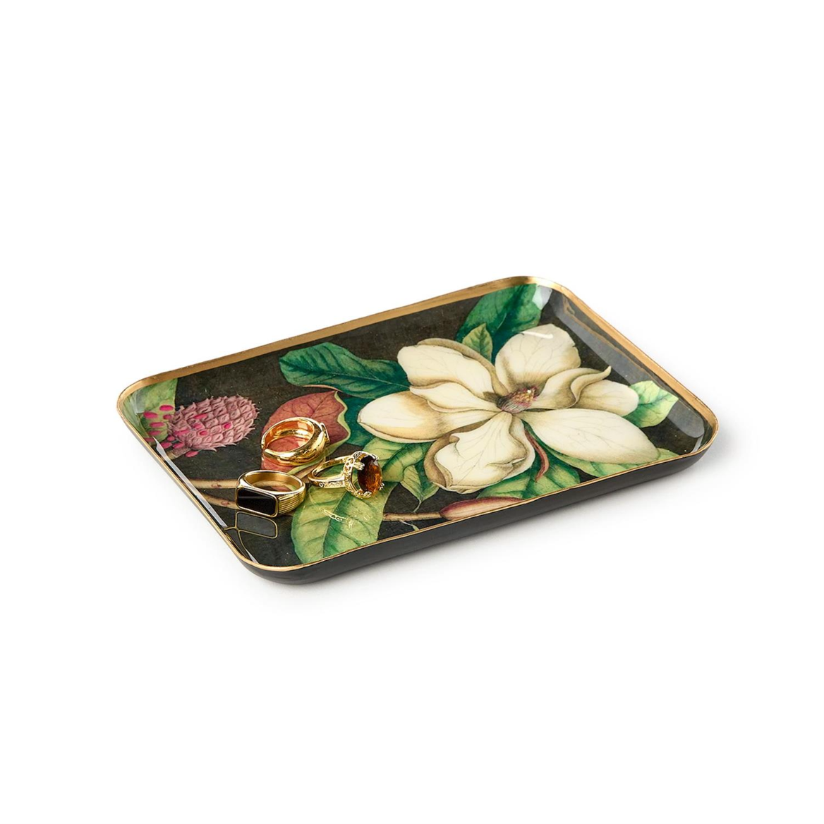 Floral Metal Tray