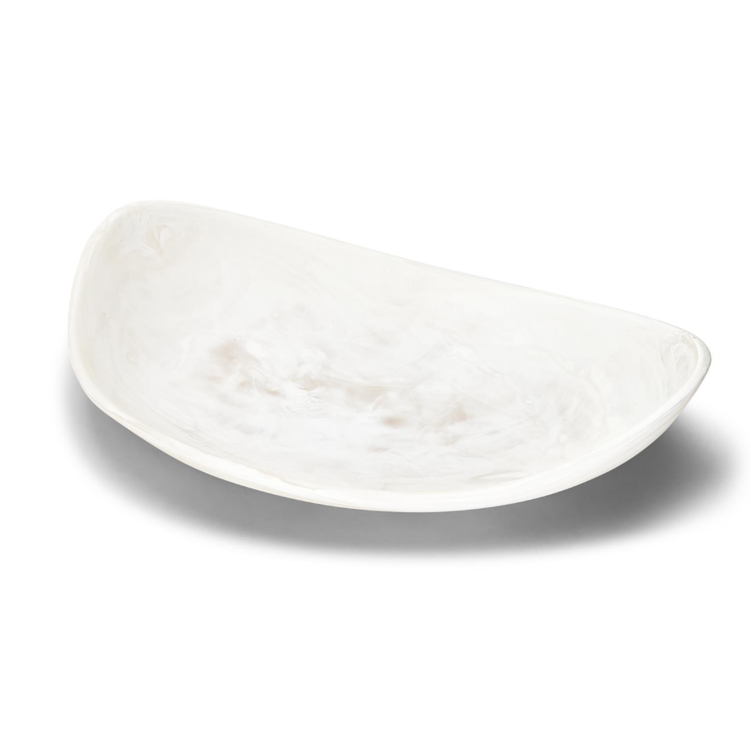 White Cloud Resin Platter