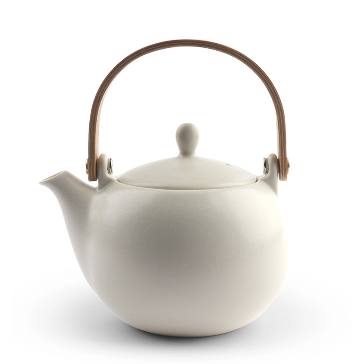 White Matte Sumi Teapot