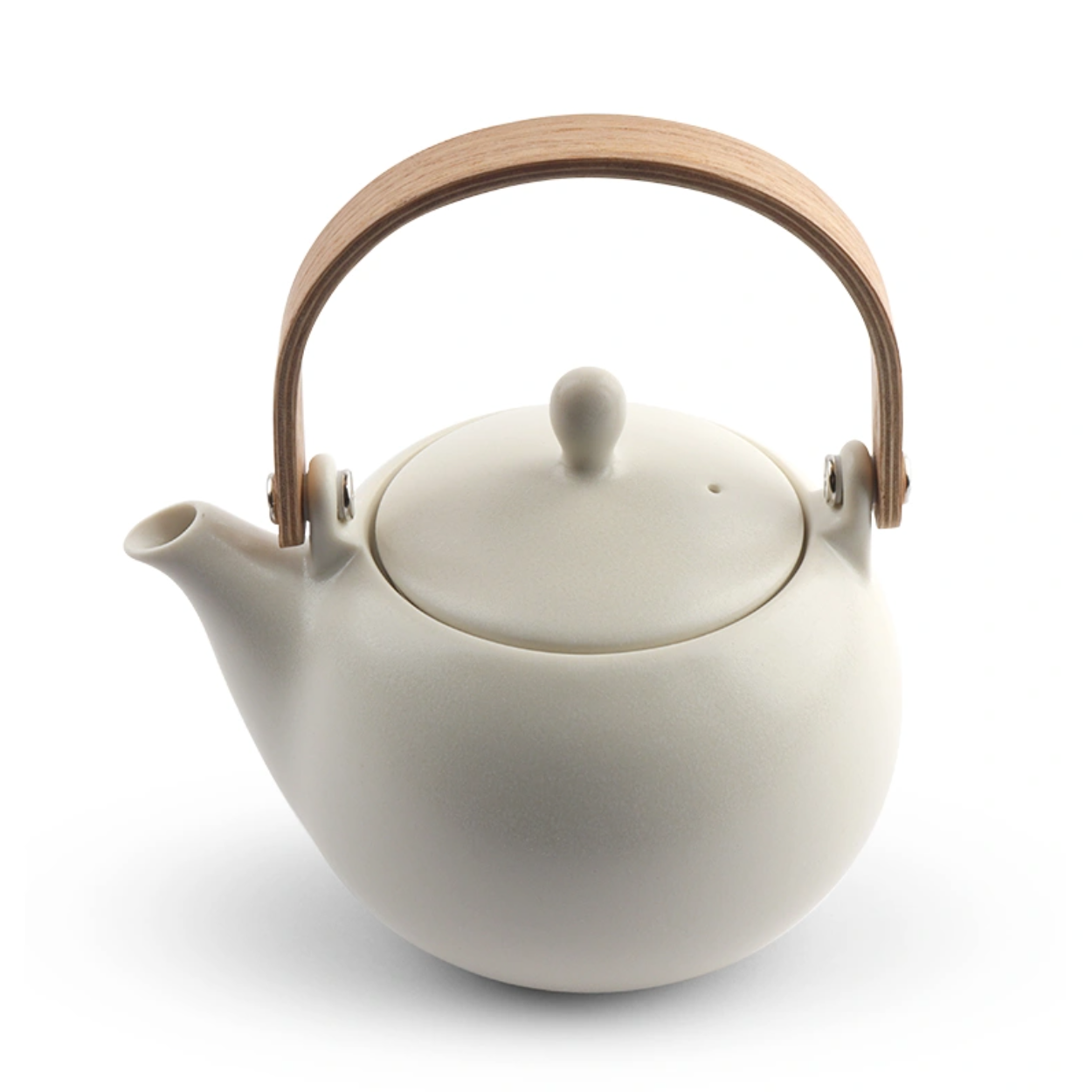 White Matte Sumi Teapot