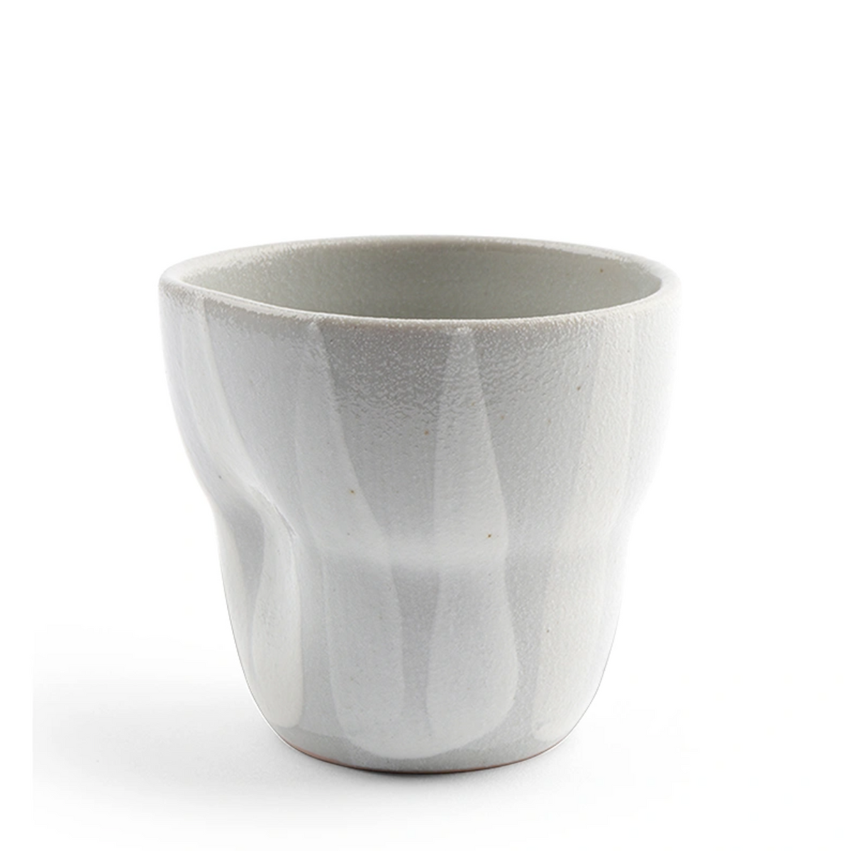White Striped Dimple Teacup