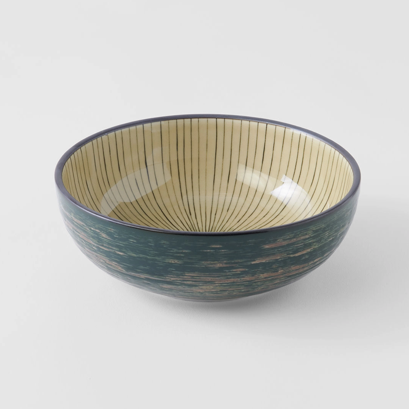 Winter Green Shallow Bowl