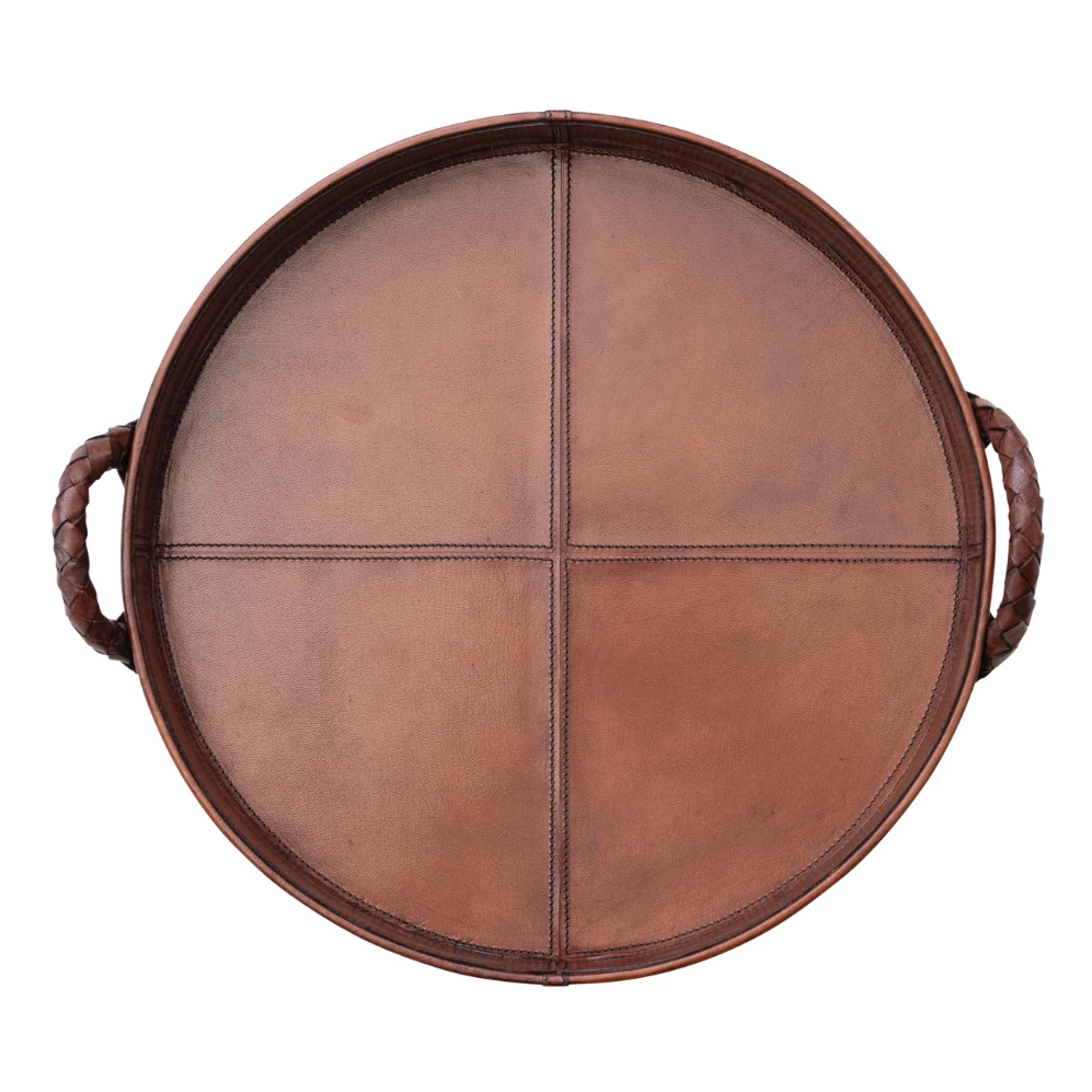 Woven Leather Tray