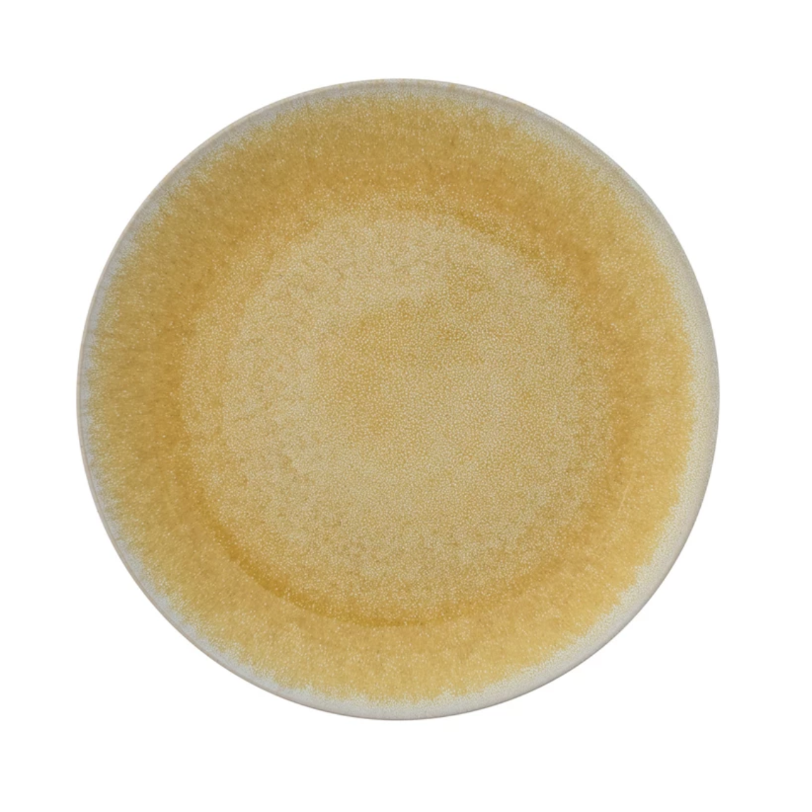 Yellow Stoneware Plate