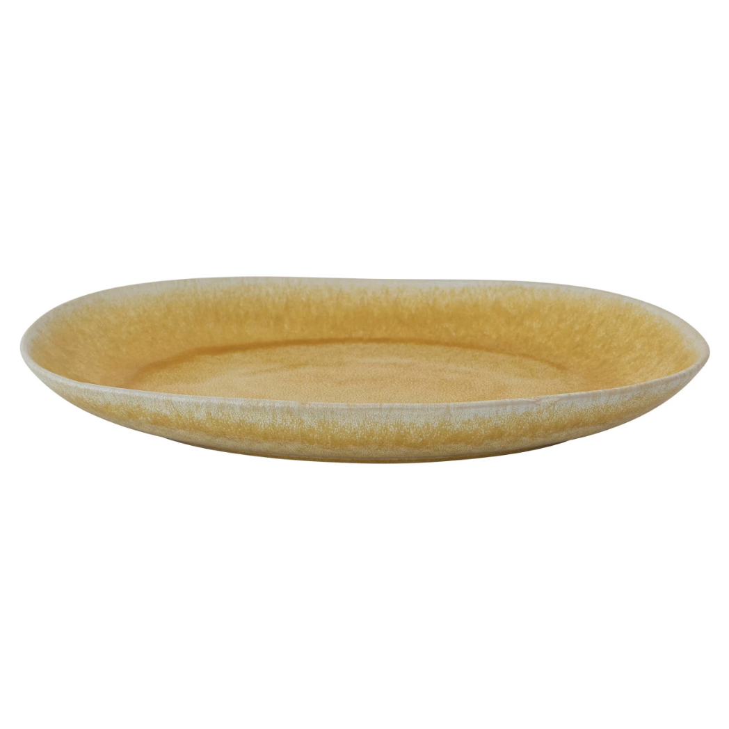 Yellow Stoneware Platter