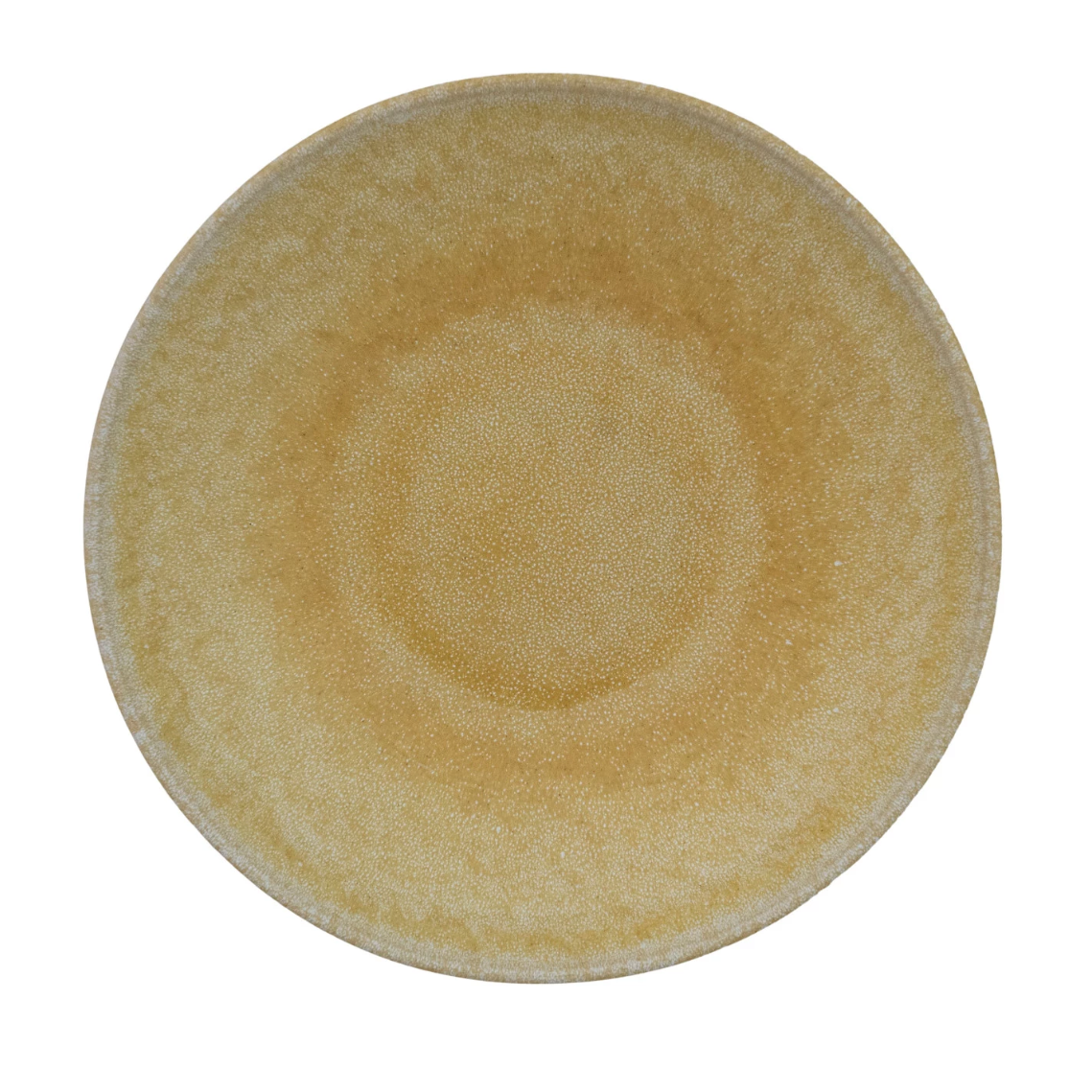 Yellow Shallow Serving Bowl