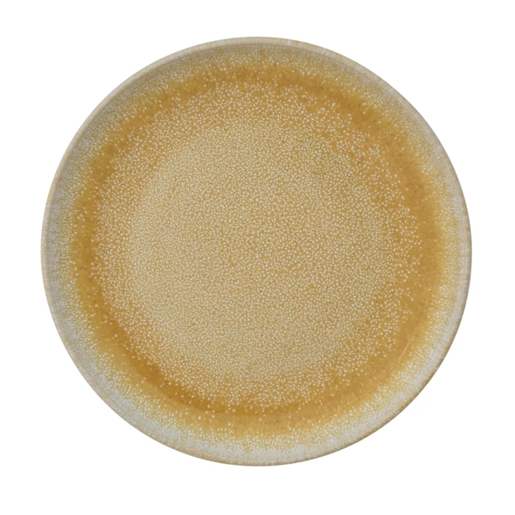 Yellow Stoneware Plate