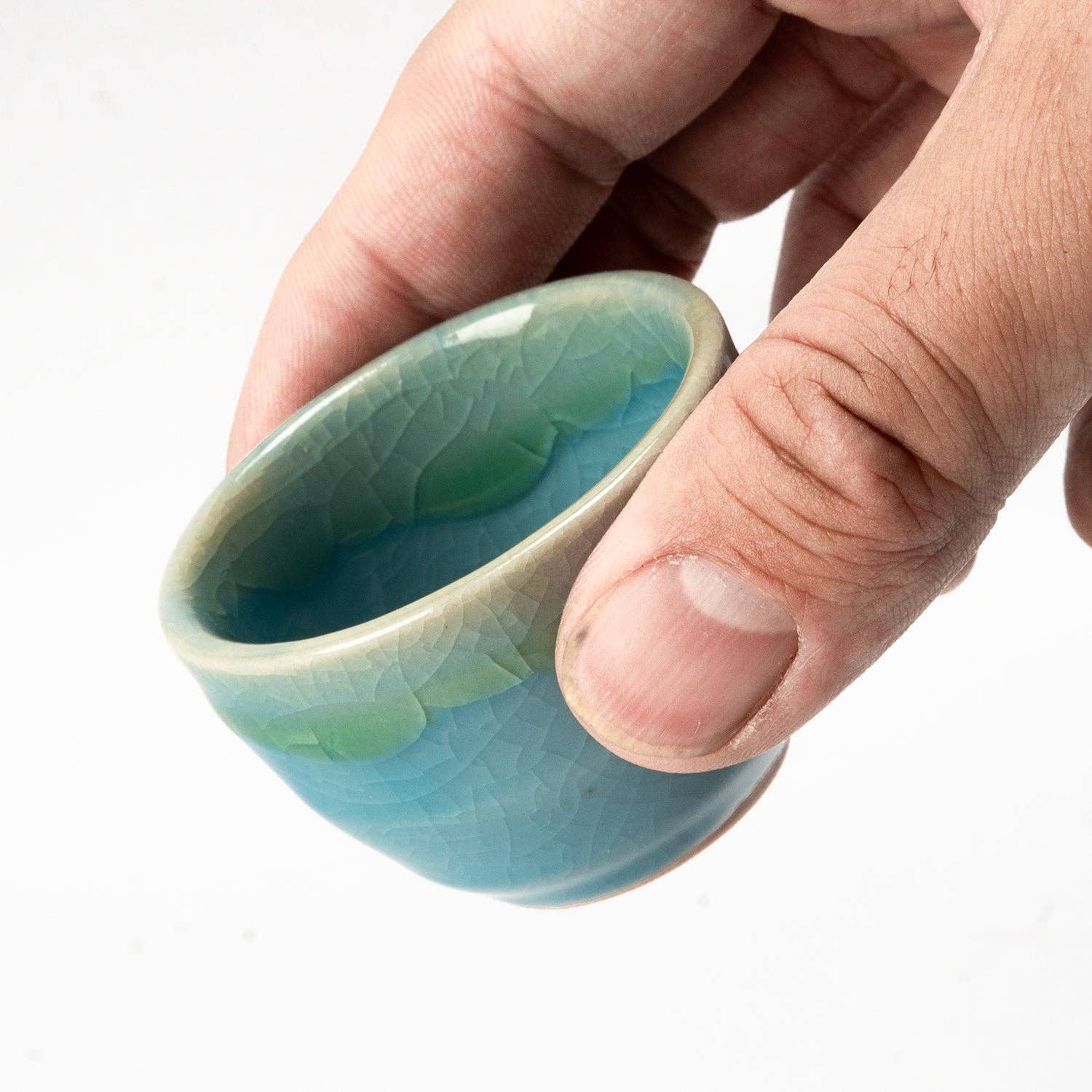 Powder Blue Sake Cup