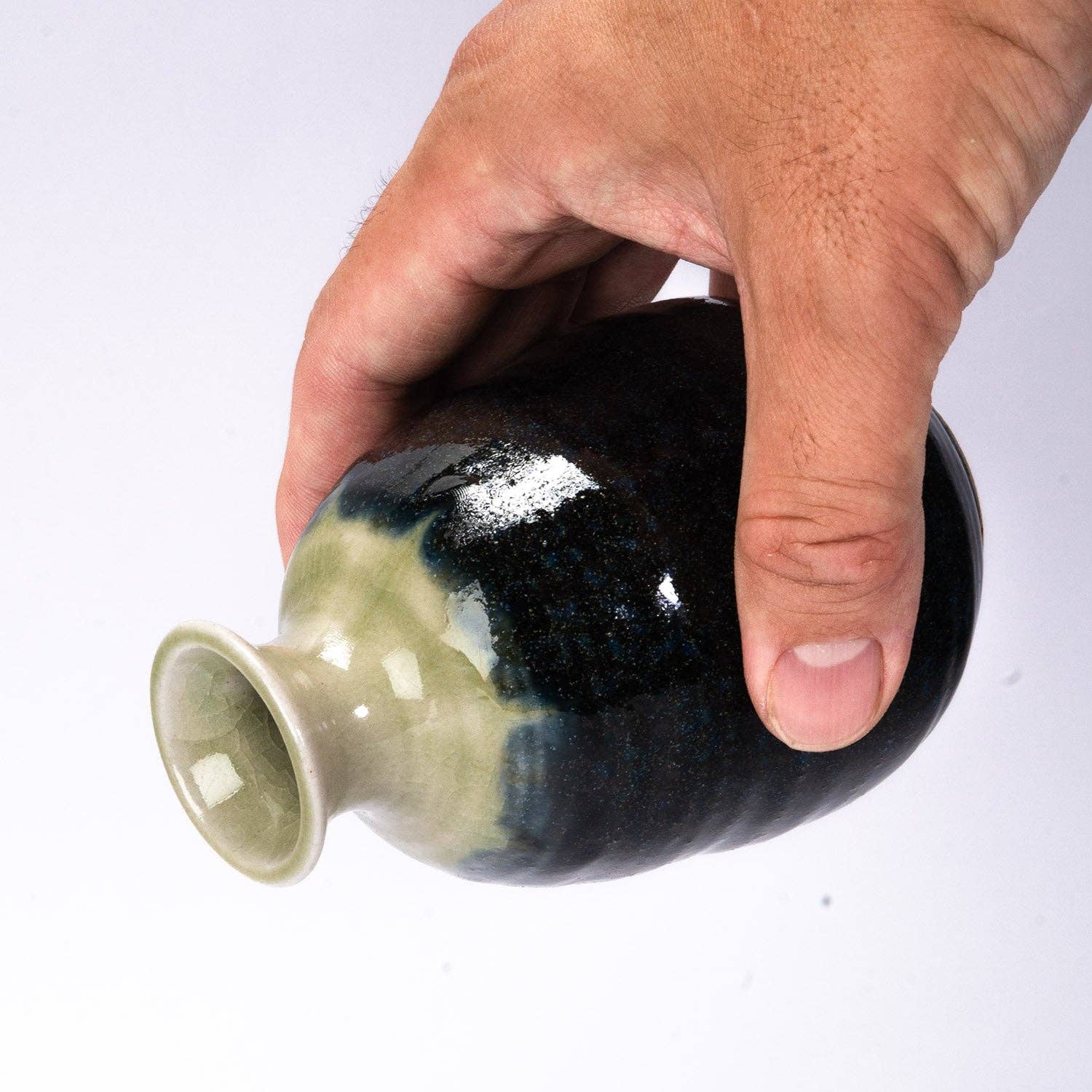 Deep Blue Sake Bottle