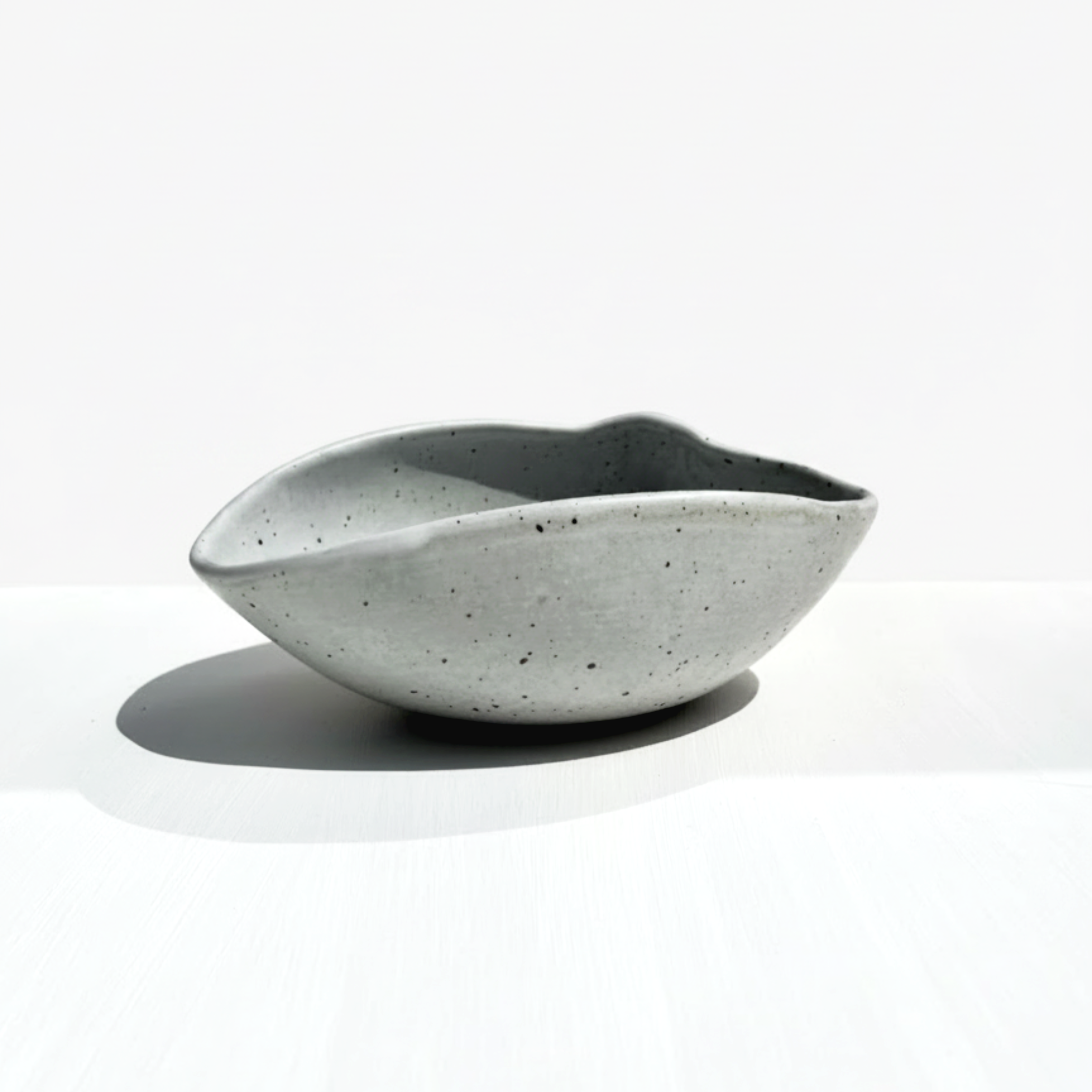 White Shell Shallow Bowl, Medium