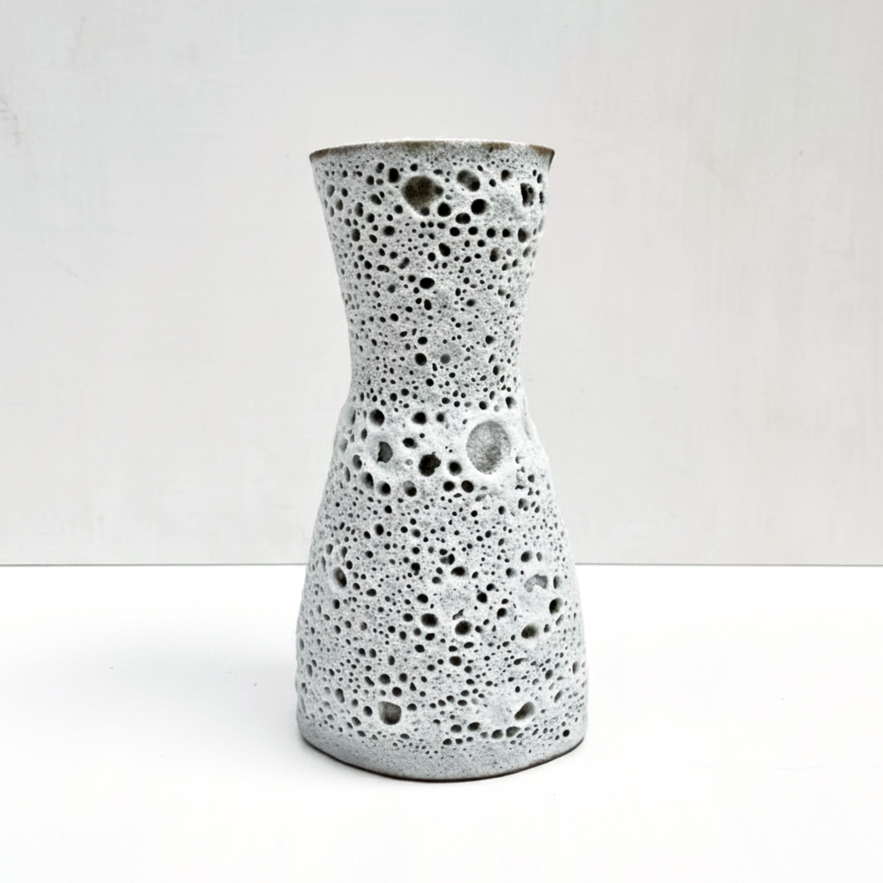 Crater Glaze Hourglass Vase