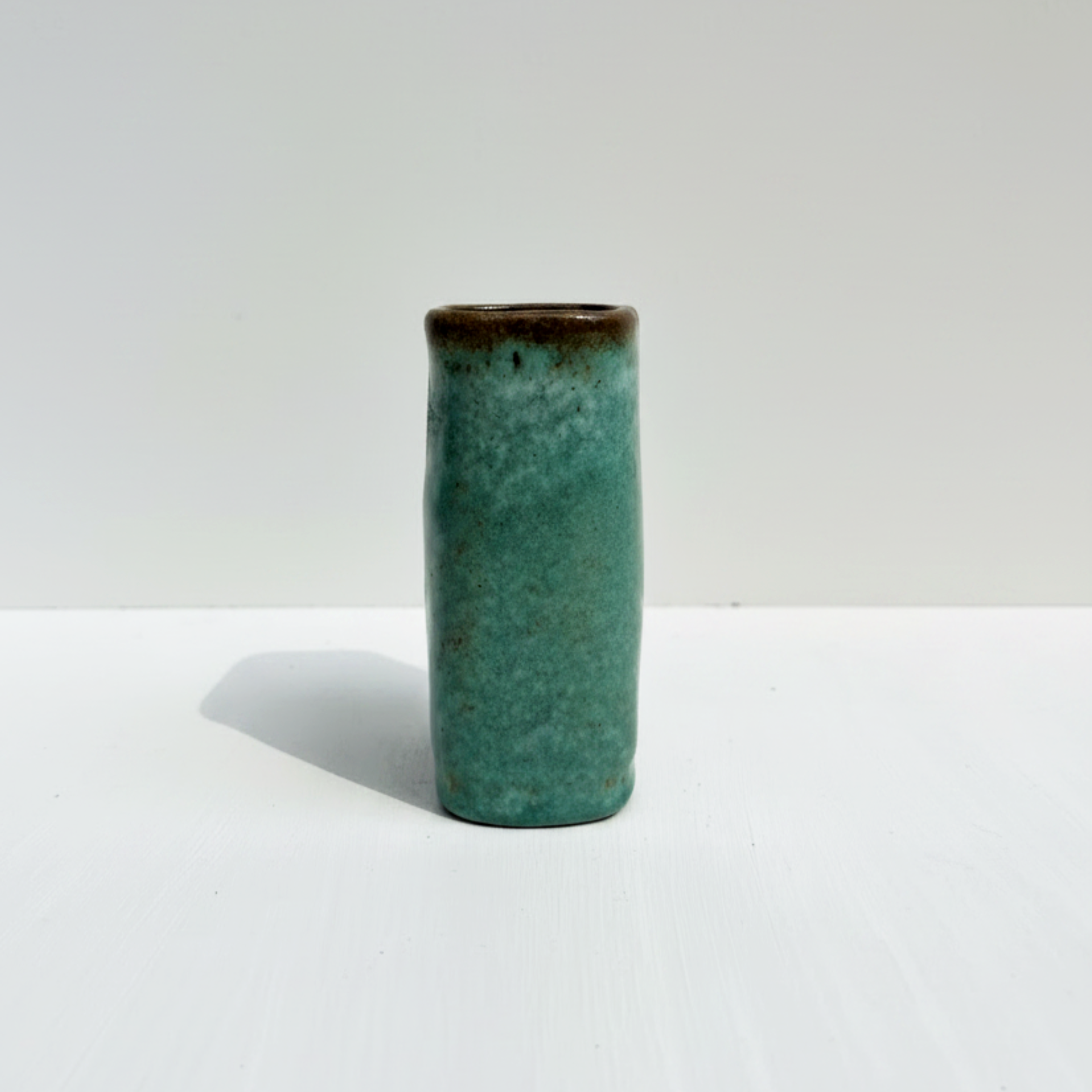 Rectangle Vase, Turquoise