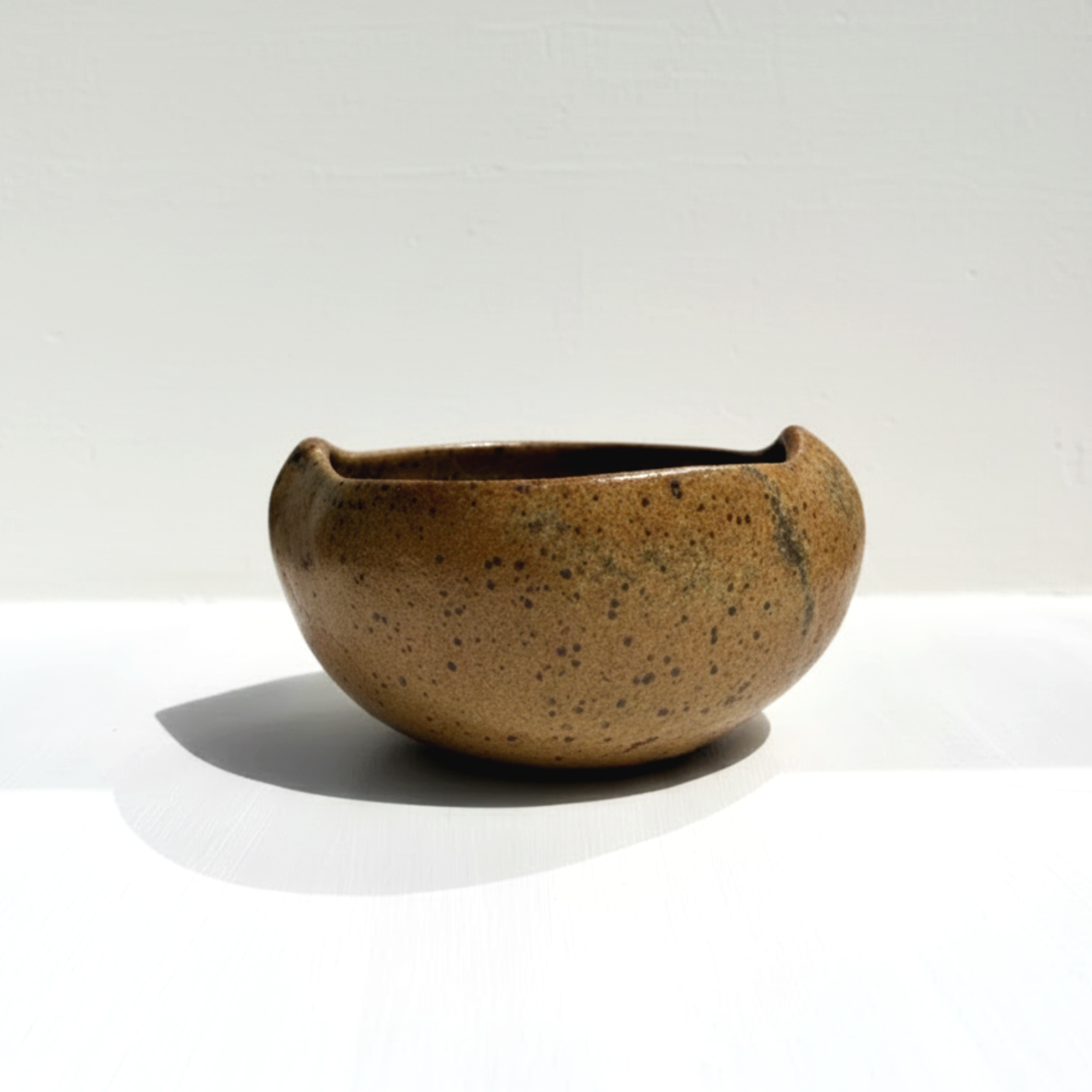 Deep Speckled Amber Bowl