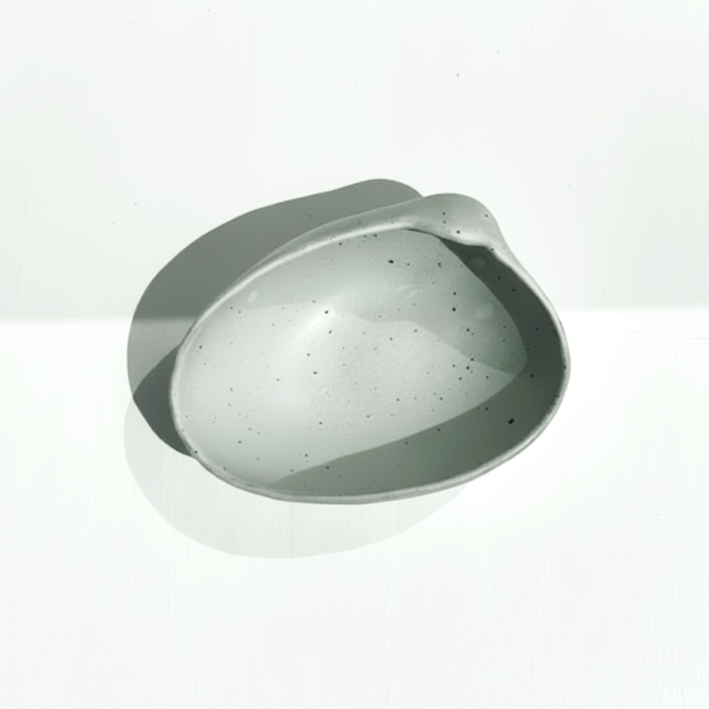 White Shell Shallow Bowl, Medium