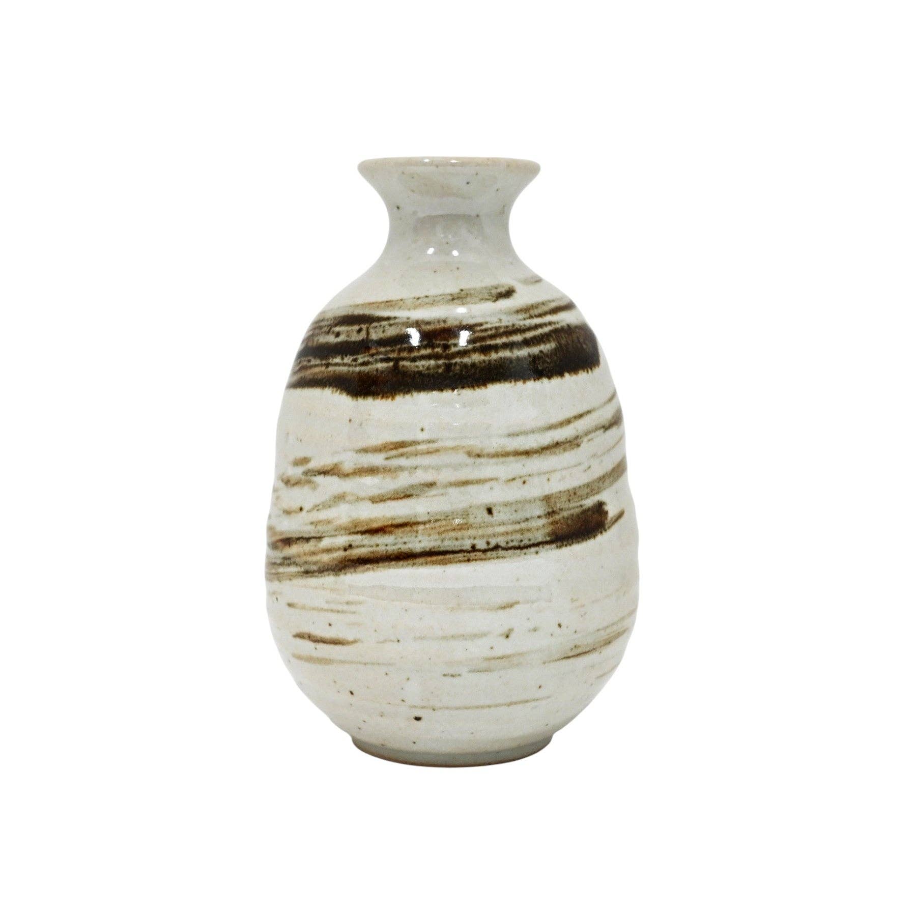 Brown Brush Sake Bottle