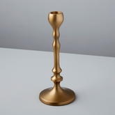Aged Bronze Candlestick, Set of 2