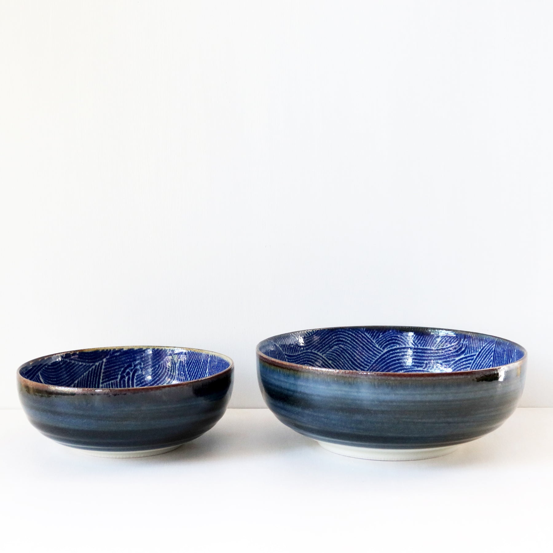 Stormy Waves Serving Bowl