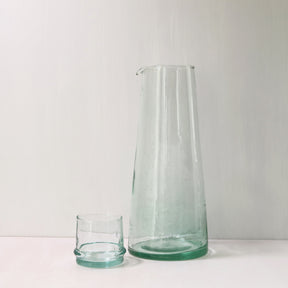 Moroccan Tapered Glass Carafe, Large