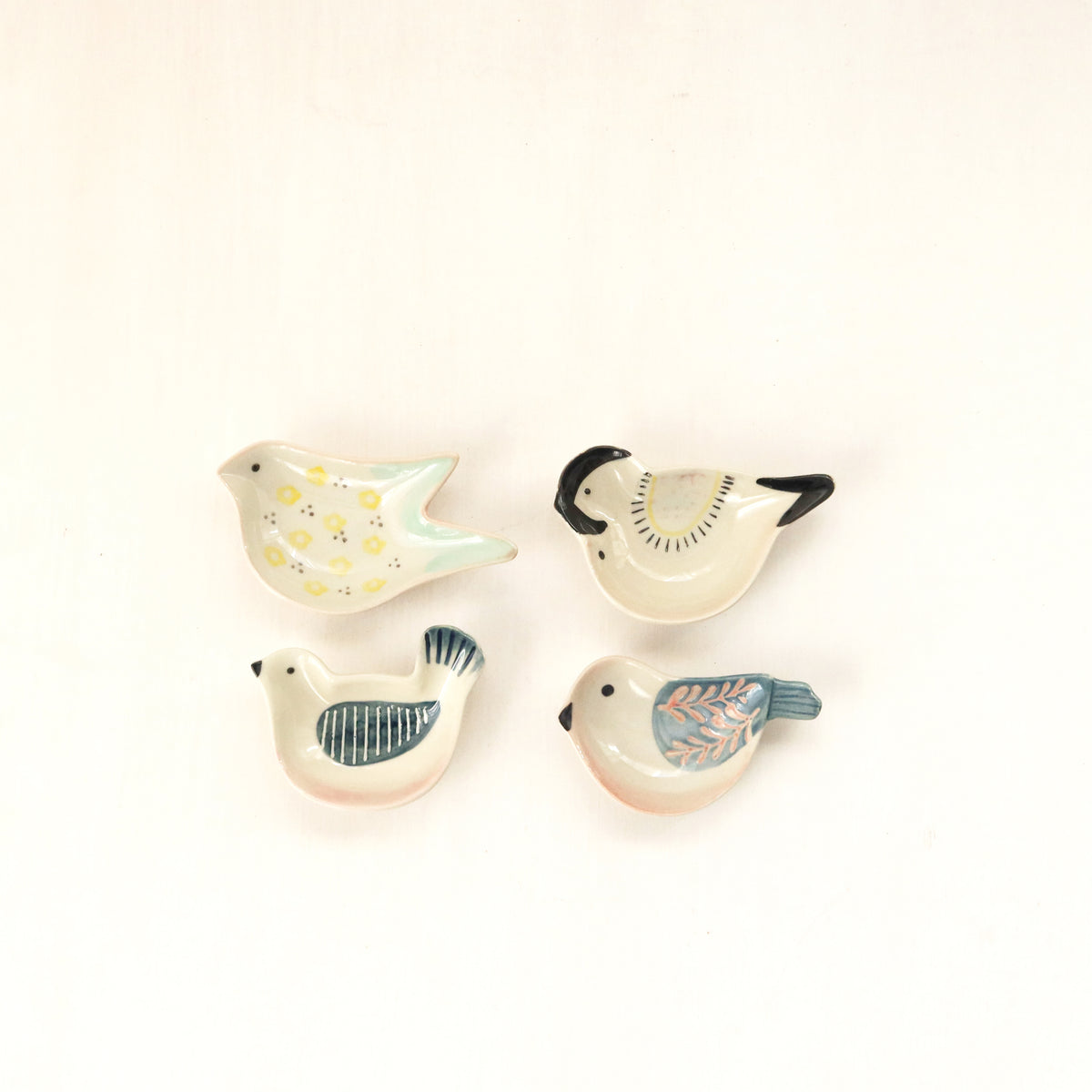 Bird Sauce Dish, Set of 4
