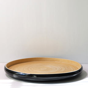 Bamboo Serving Tray in Lacquer, Medium