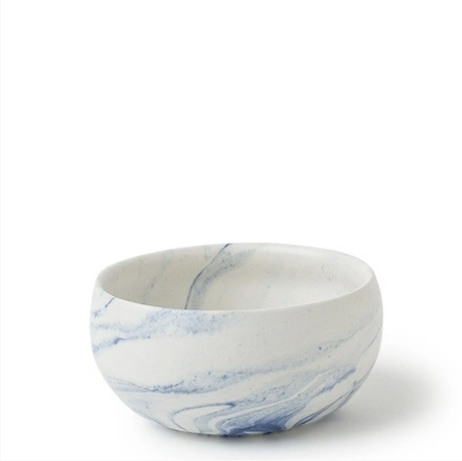Blue Marble Ceramic Bowl