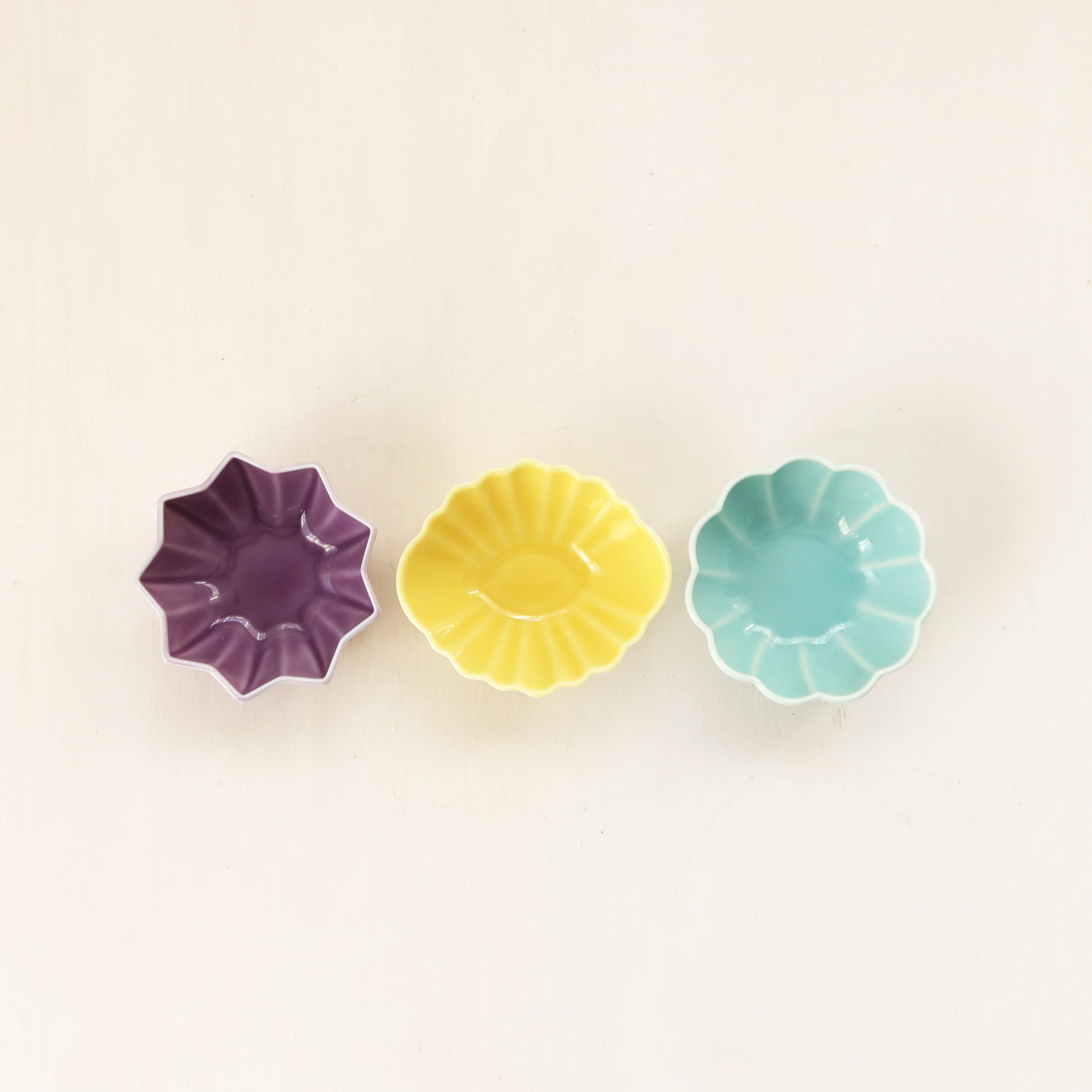 Spring Flower Sauce Bowls, Set of 3