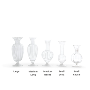 Fluted Glass Vases