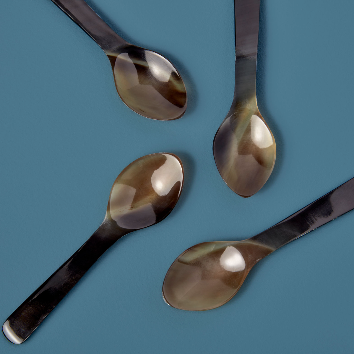 Medium Horn Spoons, Set of 4