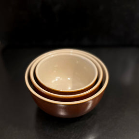 Vintage Nesting Bowls by Poterie Renault, Set of 3