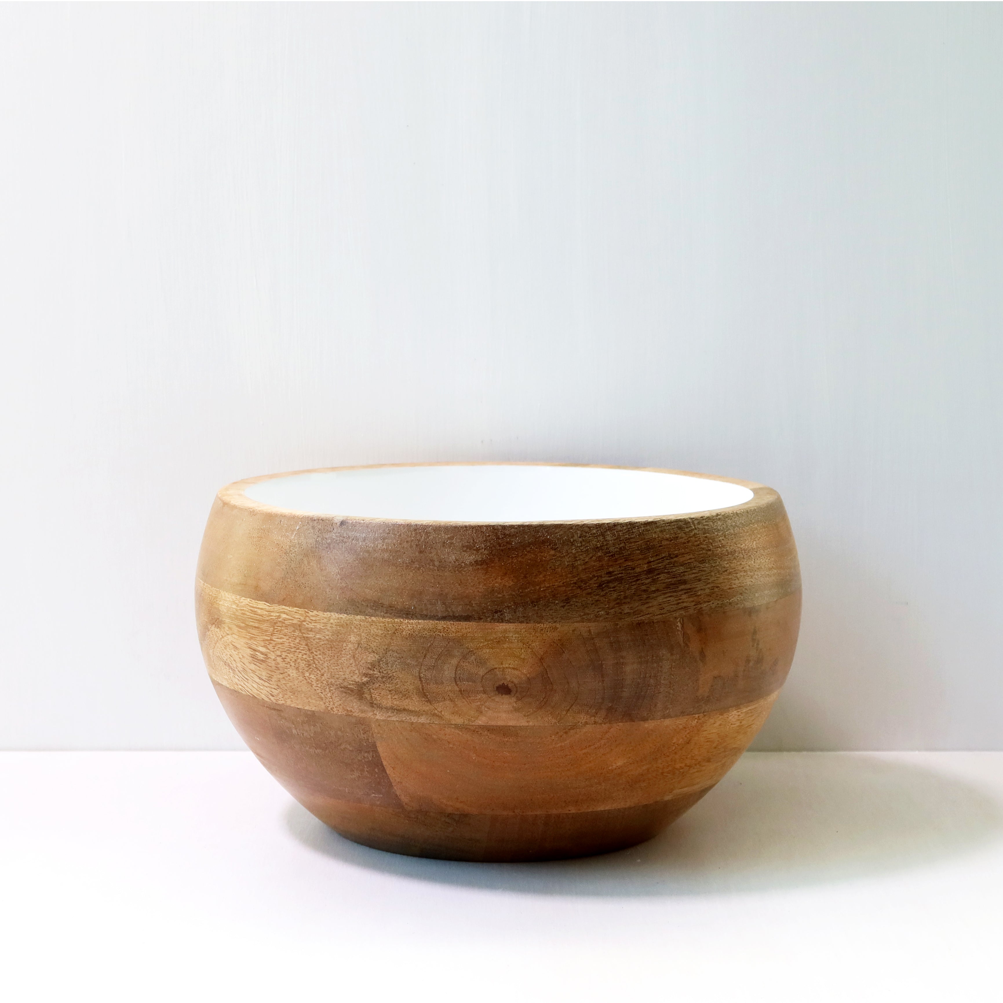 Mango Wood and Lacquer Bowl, Large