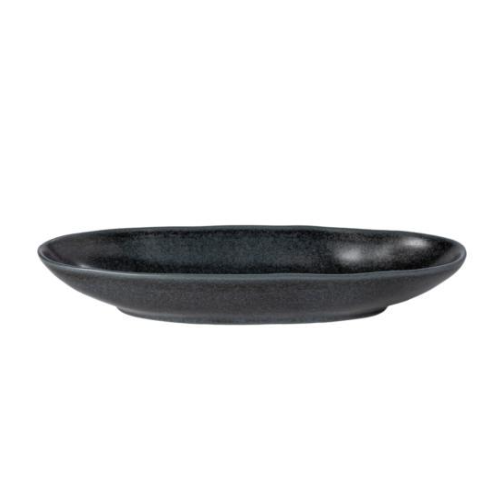 Livia Oval Platter, Black