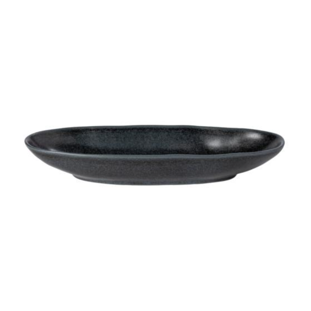 Livia Oval Platter, Black