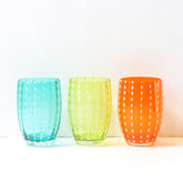 Perle Glass Tumbler Seaside Collection, Set of 6