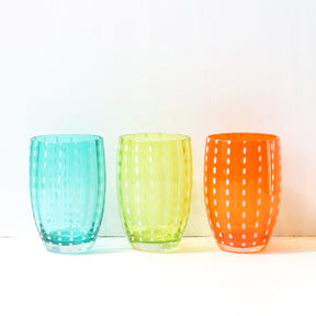 Perle Glass Tumbler Seaside Collection, Set of 6