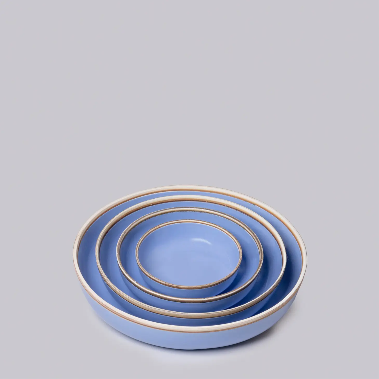 Porcelain Nesting Bowls, Lavender