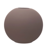 Round Plum Stoneware Vase, Large