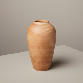 Kiln Fired Mango Wood Vase