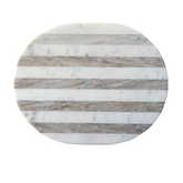 Marble Striped Cheese Board, Oval