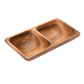 Twin Bowl in Acacia Wood