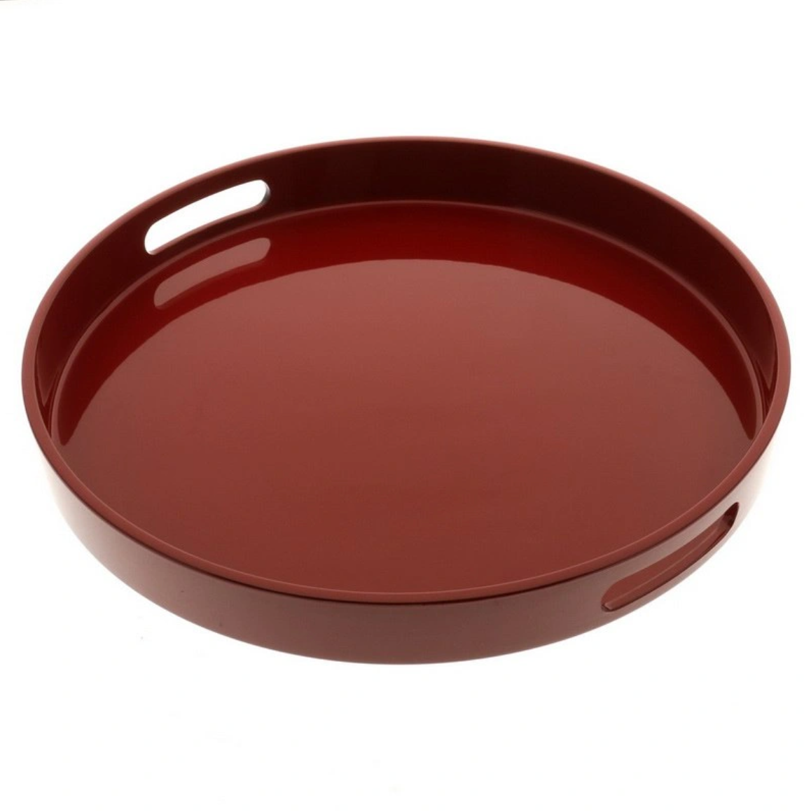 Round Lacquer Serving Tray