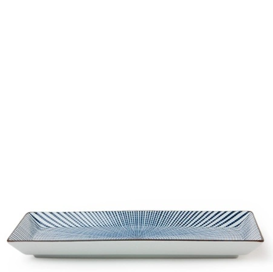 Blue Radiance Rectangle Plate