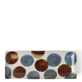 Rustic Circles Rectangle Plate